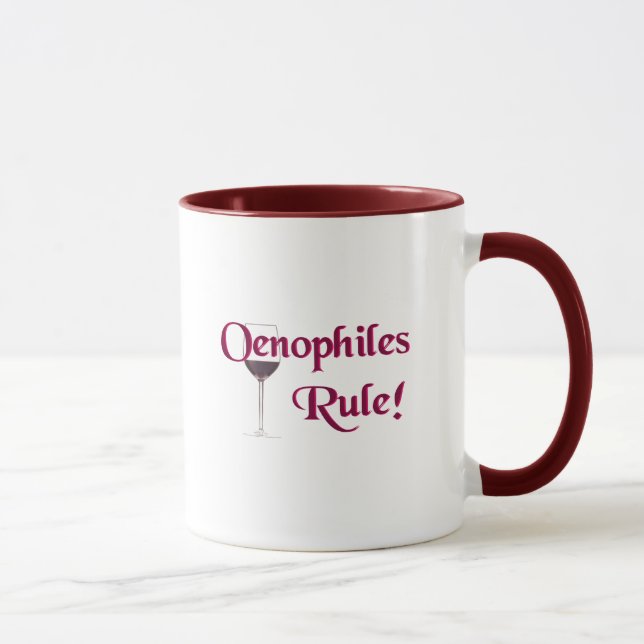 Oenophiles Rule Mug (Right)