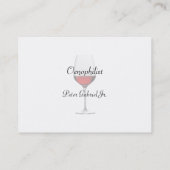 Oenophilist Red Wine Business Cards (Back)