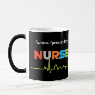 Oerating Room Nurse Awesome Fun Letters Black Mug