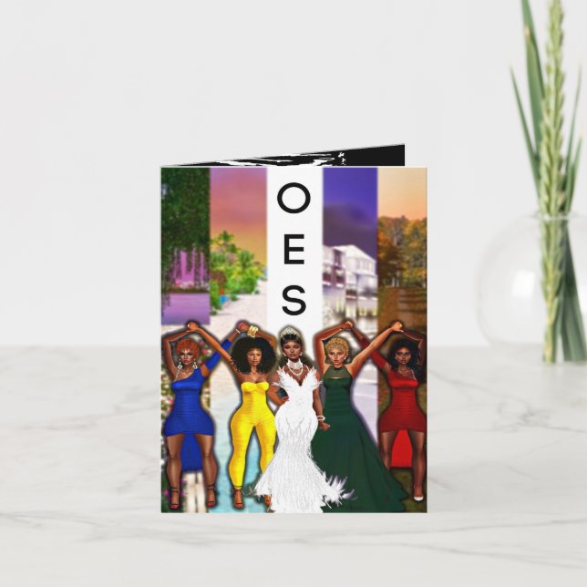 OES Blank Greeting Card (Front)