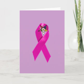 OES Breast Cancer Ribbon Card