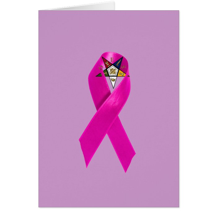 OES Breast Cancer Ribbon Cards