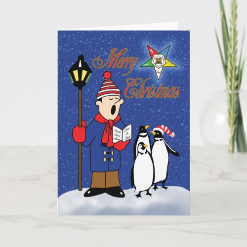 OES Christmas Penguins Holiday Card