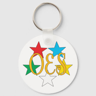 OES Circle of Stars Keychain