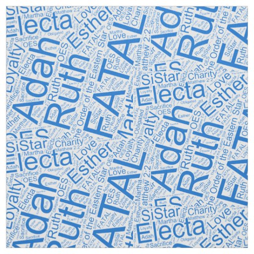 OES Collage Blue Fabric