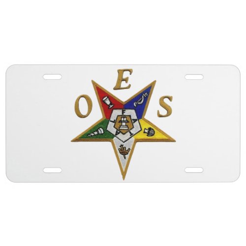 OES CUSTOM LICENSE PLATE ALUMINUM or PLASTIC