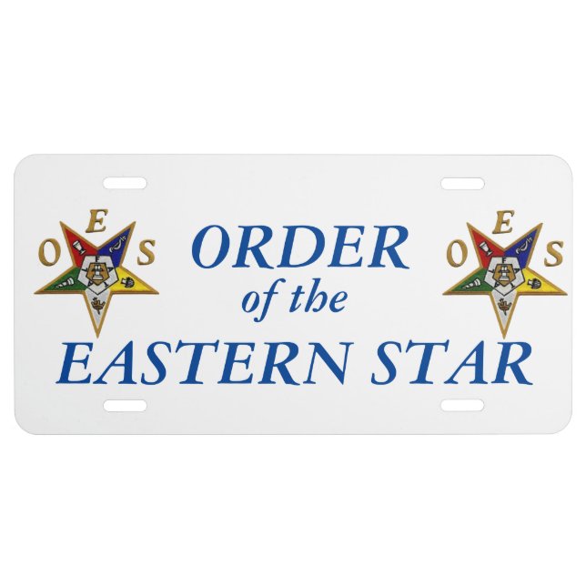 OES CUSTOM LICENSE PLATE ALUMINUM or PLASTIC (Front)