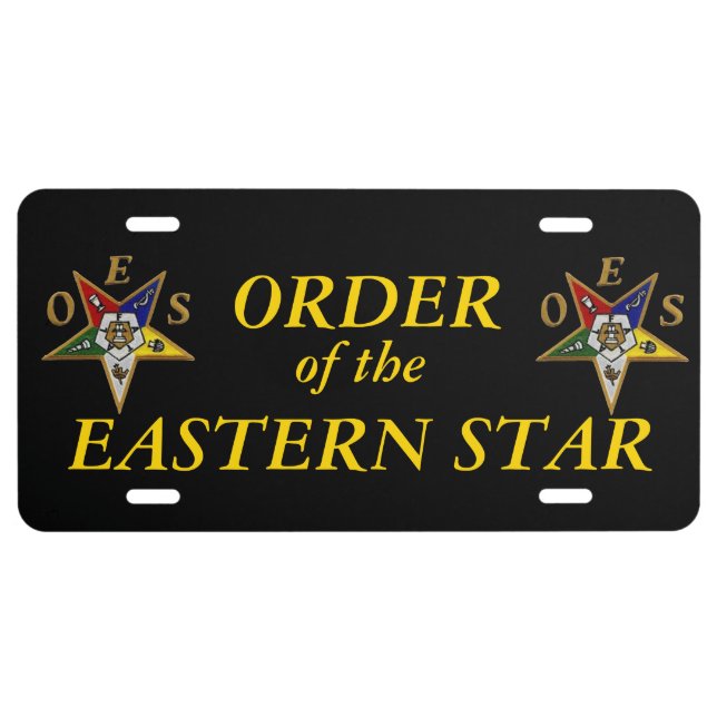 OES CUSTOM LICENSE PLATE ALUMINUM or PLASTIC (Front)