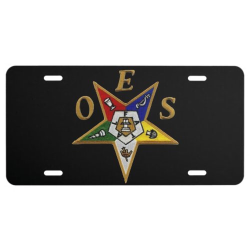 OES CUSTOM LICENSE PLATE ALUMINUM or PLASTIC