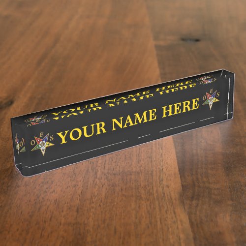OES DESK NAME PLATE