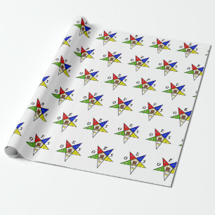 OES Eastern Star Sister Masonic Freemasonry Wrapping Paper