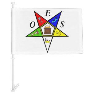 OES Eastern Star Sister Masonry Order Car Flag