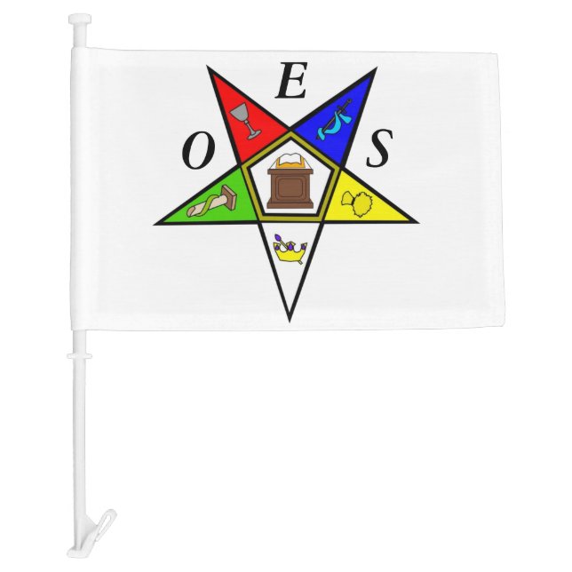 OES Eastern Star Sister Masonry Order Car Flag (Front)