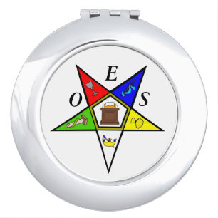 OES Eastern Star Sister Masonry Order Compact Mirror