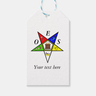 OES Eastern Star Sister Masonry Order Gift Tags