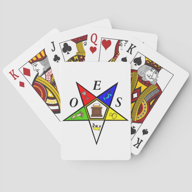 OES Eastern Star Sister Masonry Order Poker Cards (Back)