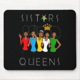Oes fatal sistars queens ladies eastern star mouse pad
