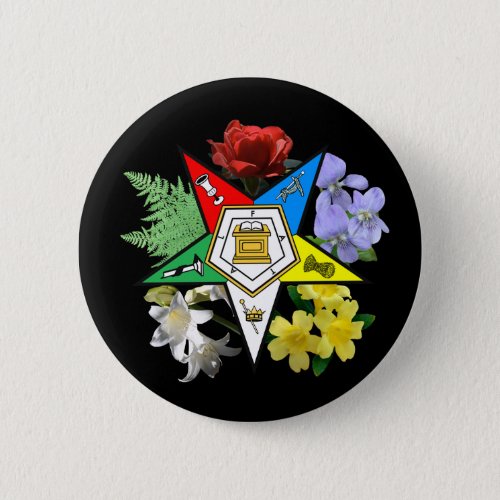 OES floral Emblem Button