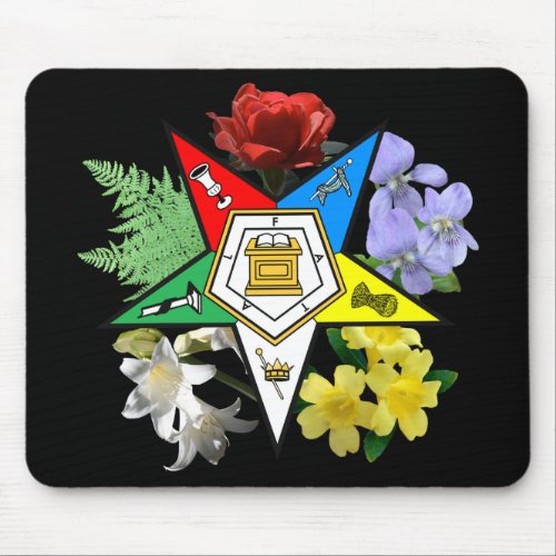 OES Floral Emblem Mousepad