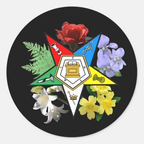 OES Floral Emblem sticker
