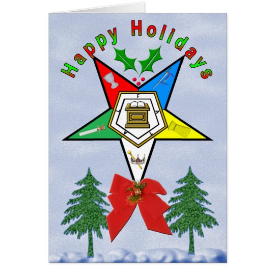 OES HOLLY GREETING CARDS