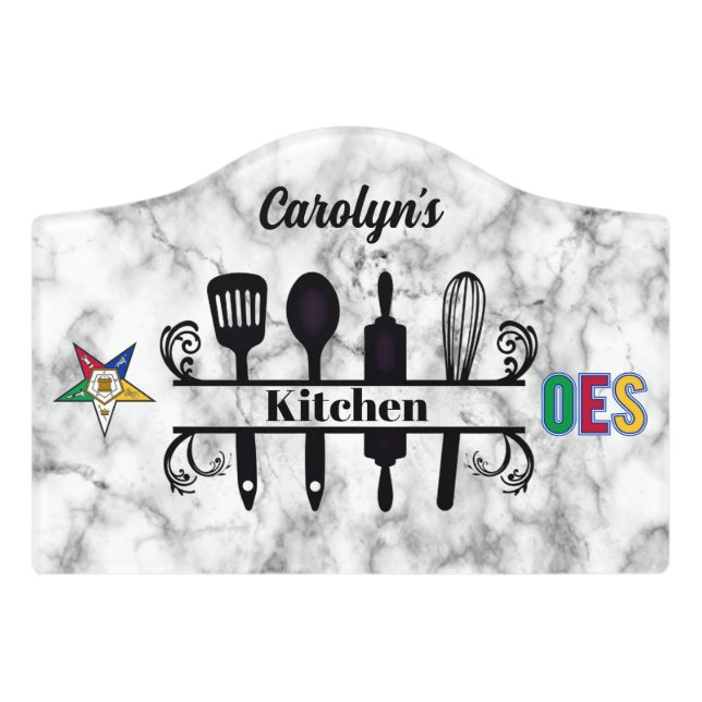 OES Kitchen Sign (Small Crest Front)