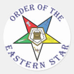 OES LETTERED CLASSIC ROUND STICKER