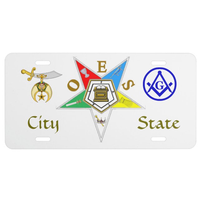 OES LICENSE PLATE (Front)