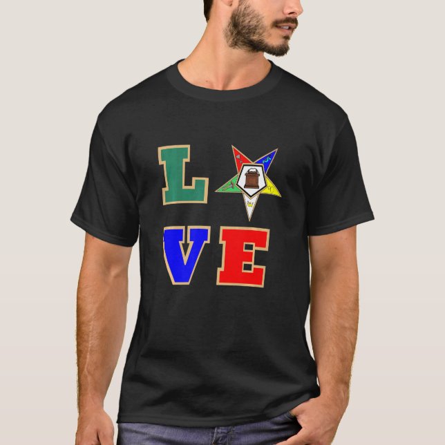 Oes Love Sister Order Of The Eastern Star Mother's T-Shirt (Front)