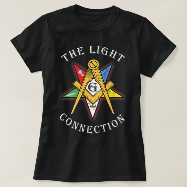 OES Mason The Light Connection Star Square Parents T-Shirt (Design Front)