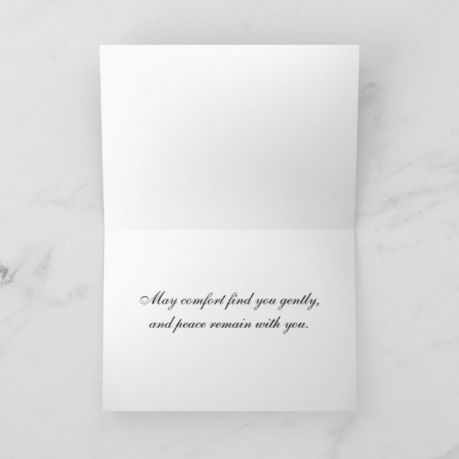 OES Memorial Breavement, Sympathy Thank You Card (Inside)