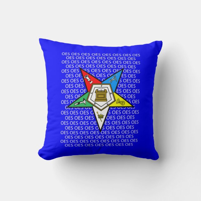 OES Order of the Easter Star Pillow (Front)