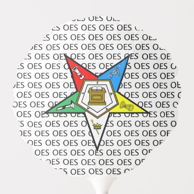 OES Order of the Eastern Star Balloon (Front)