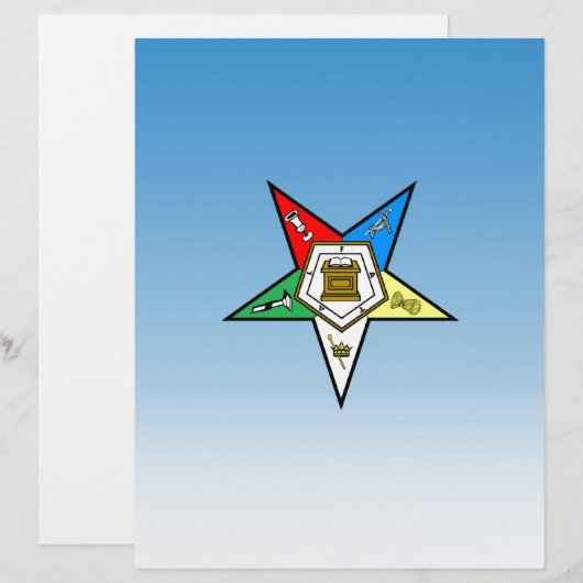 OES Order of the Eastern Star Blue (Front/Back)