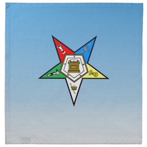 OES Order of the Eastern Star Blue Cloth Napkin