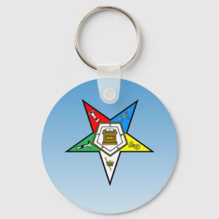 OES Order of the Eastern Star Blue Keychain