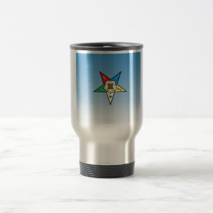 OES Order of the Eastern Star Blue Travel Mug