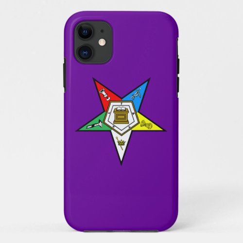 OES Order of the Eastern Star Iphone 5 Case Purple