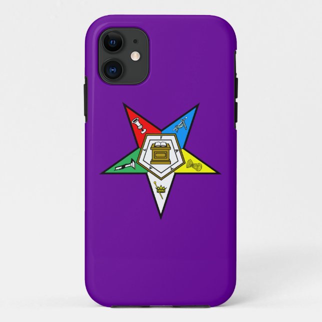 OES Order of the Eastern Star Iphone 5 Case Purple (Back)