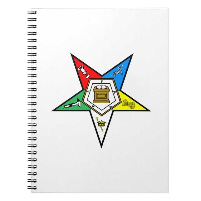 OES Order of the Eastern Star Notebook (Front)