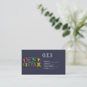 OES Sistar Business Card (Standing Front)