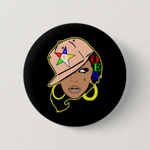 Oes Snapback Sister Order Of The Eastern Star Moth Button