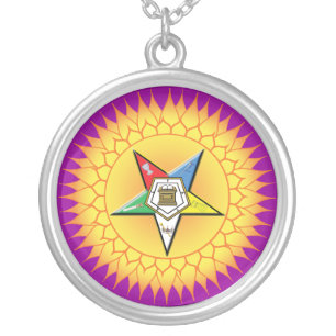 OES Star in the sun Silver Plated Necklace