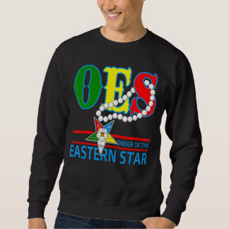 Oes Star Necklace Order Of The Eastern Star Mother Sweatshirt