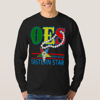 Oes Star Necklace Order Of The Eastern Star Mother T-Shirt