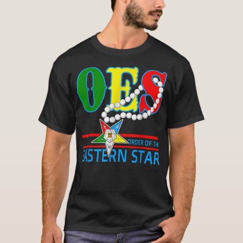 OES Star Necklace Order of the Eastern Star Mother T_Shirt