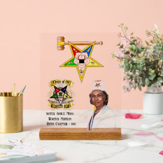 OES Worthy Matron  Acrylic Sign