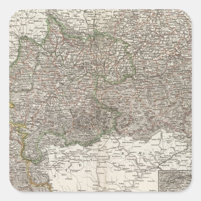 Oesterreich - Vienna Region Square Sticker (Front)