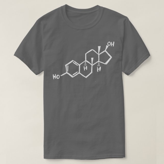 Oestrogen Molecule  T-Shirt (Design Front)