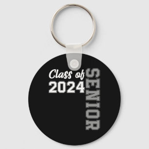 Of 2024 Senior 24 Shirt High School Graduation Par Keychain